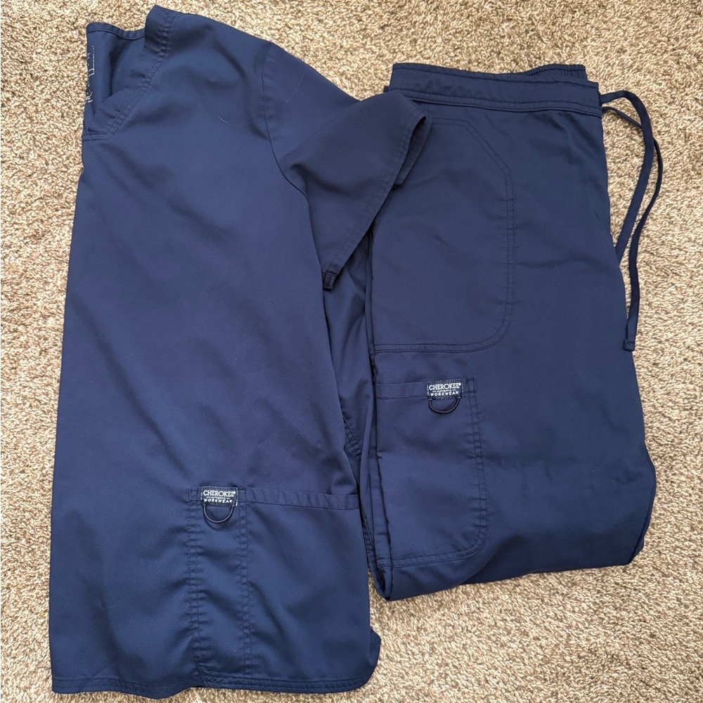 Cherokee Women's Navy Scrub Set